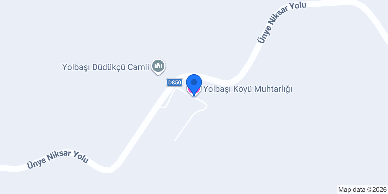 Yolbaşı Köyü Muhtarlığı konumu