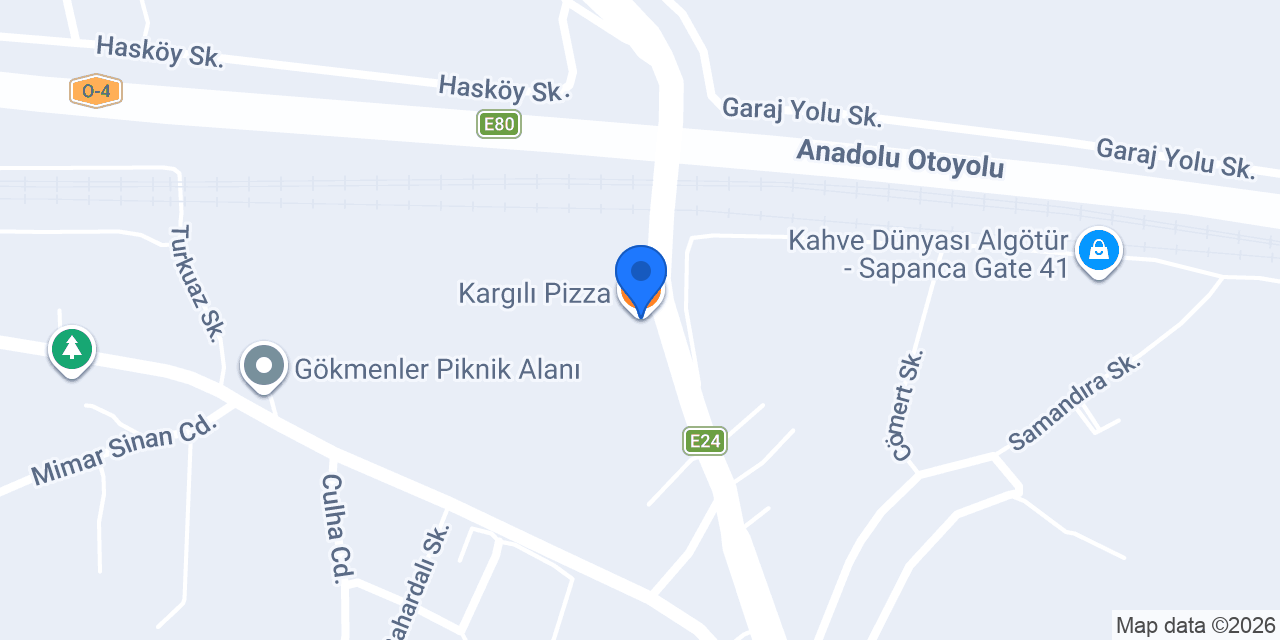 Kargılı Pizza konumu