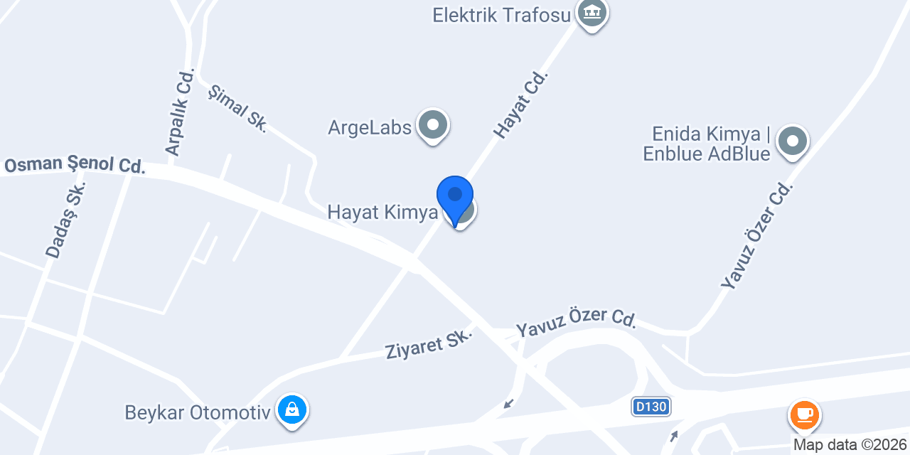Hayat Kimya konumu