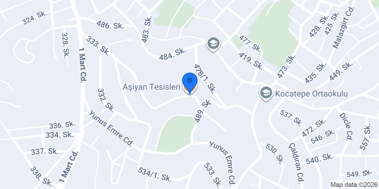 Aşiyan Tesisleri konumu