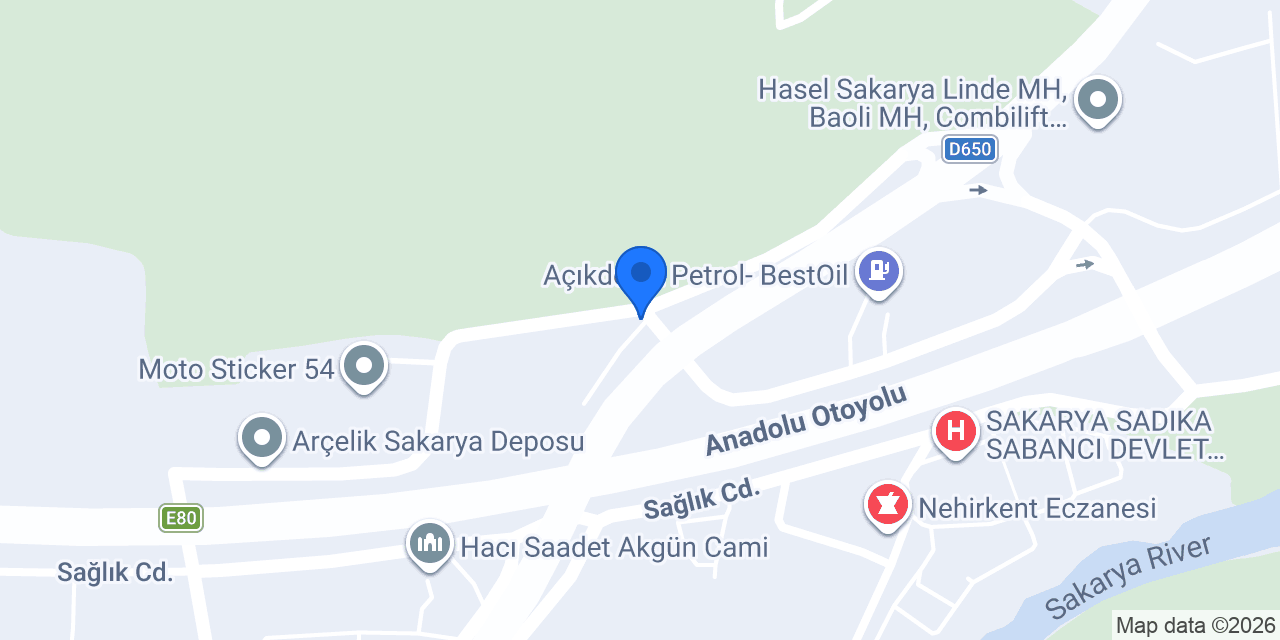 Denge Havacılık San. ve Tic. Ltd. Şti. konumu