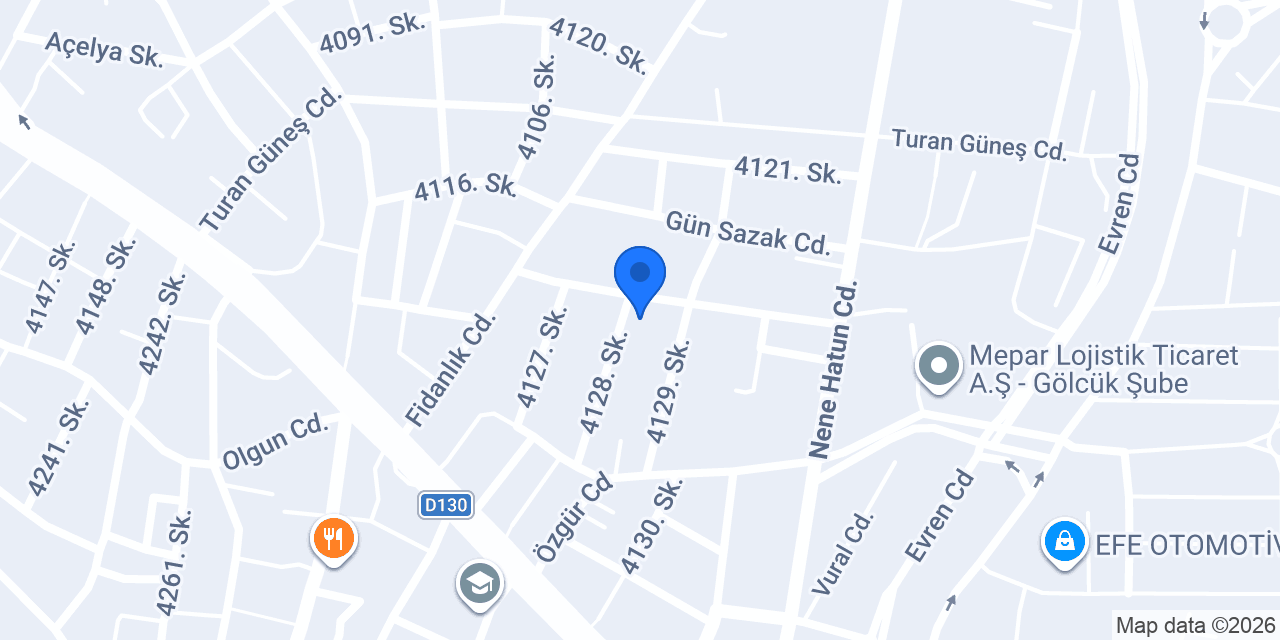 ÖZENER LTD. ŞTİ. konumu