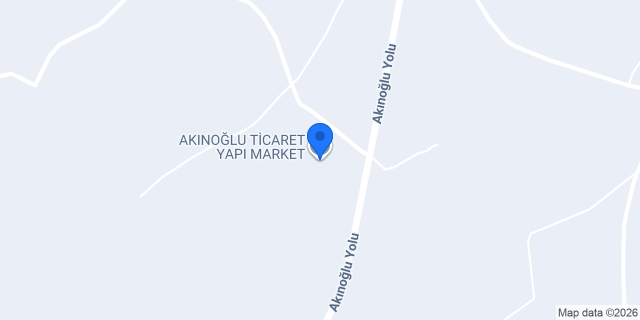 AKINOĞLU TİCARET YAPI MARKET konumu