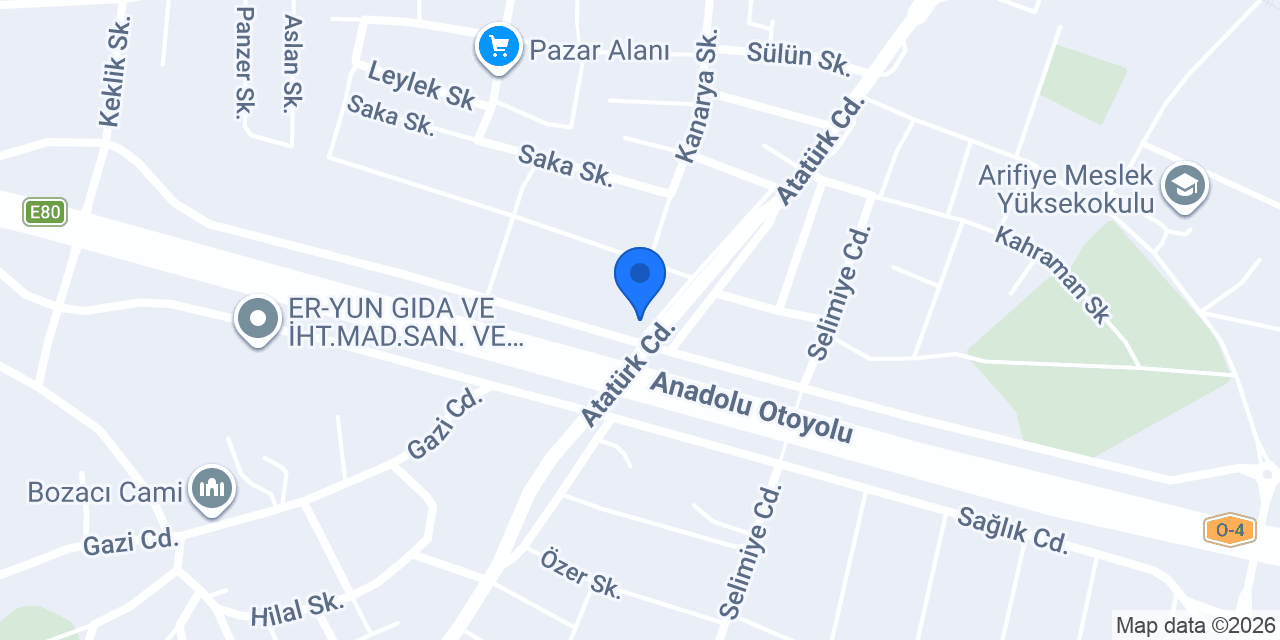 Arkanzade Şekerleme konumu