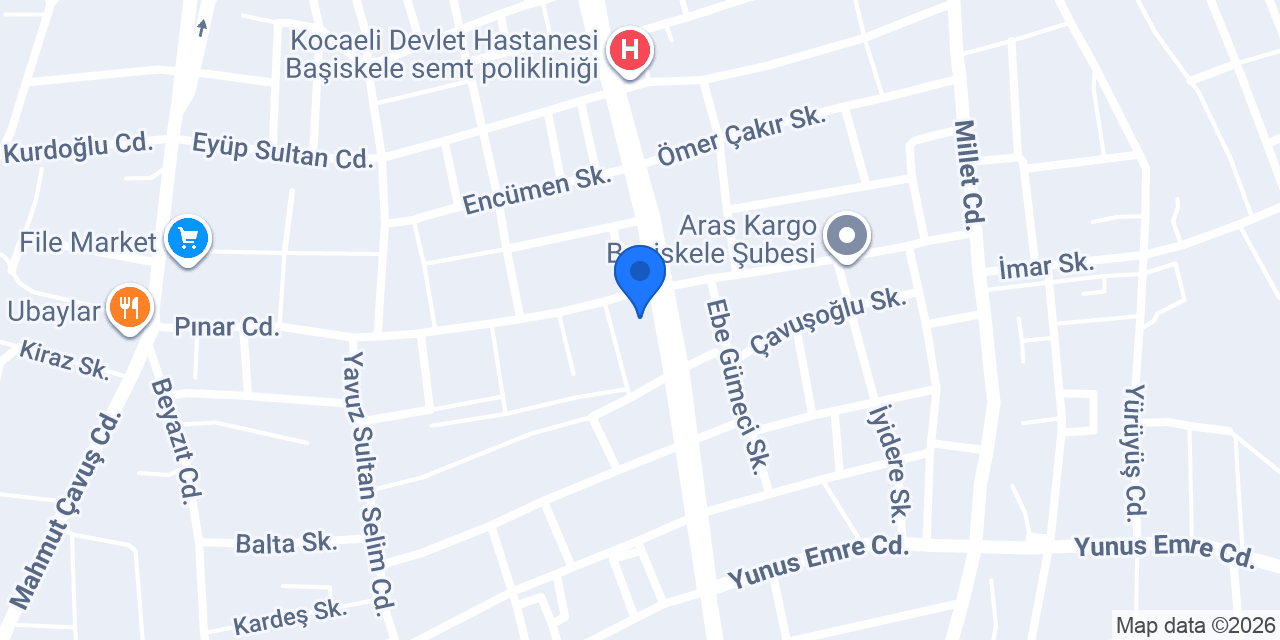 BAŞİSKELE PETGARDEN konumu