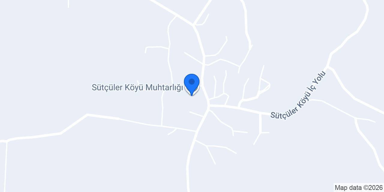 Sütçüler Köyü Muhtarlığı konumu