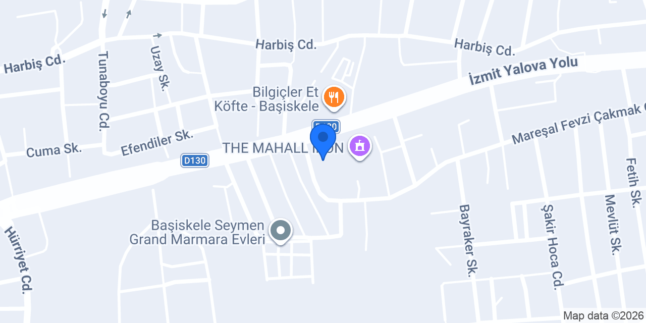 Dirican Tesisleri Başiskele konumu