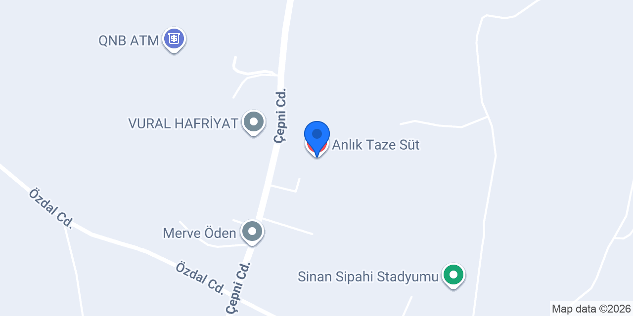 Anlık Taze Süt konumu