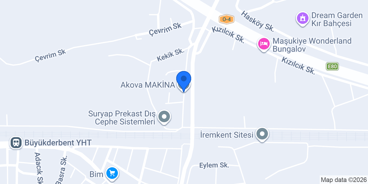Akova MAKİNA konumu