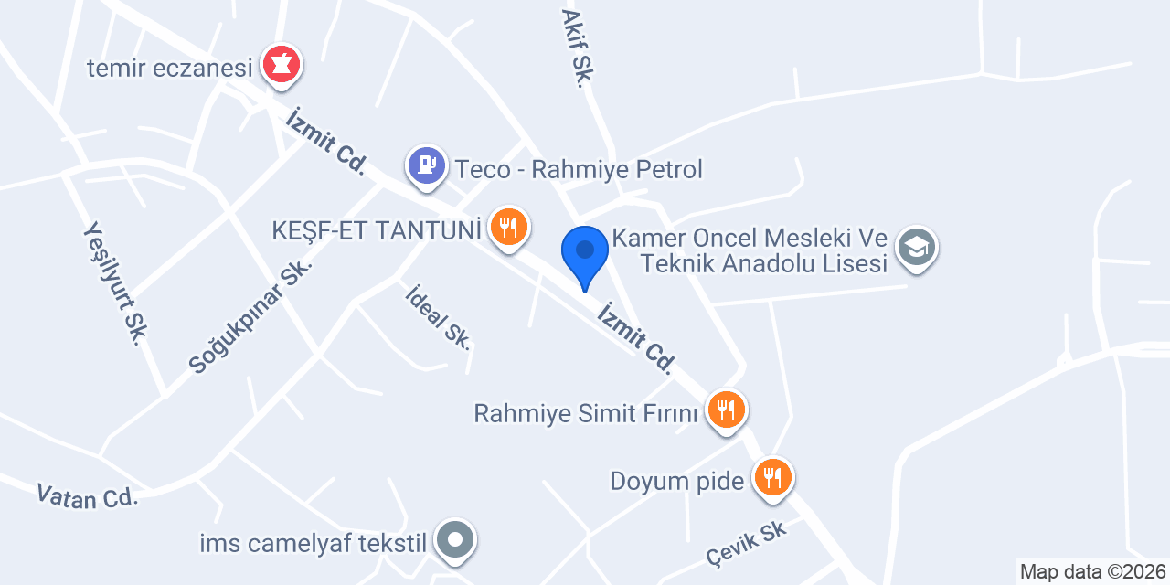 Üçüncüler Börek konumu