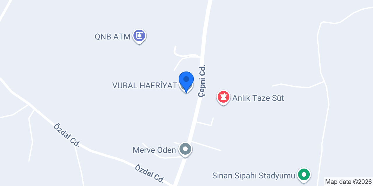 VURAL HAFRİYAT konumu