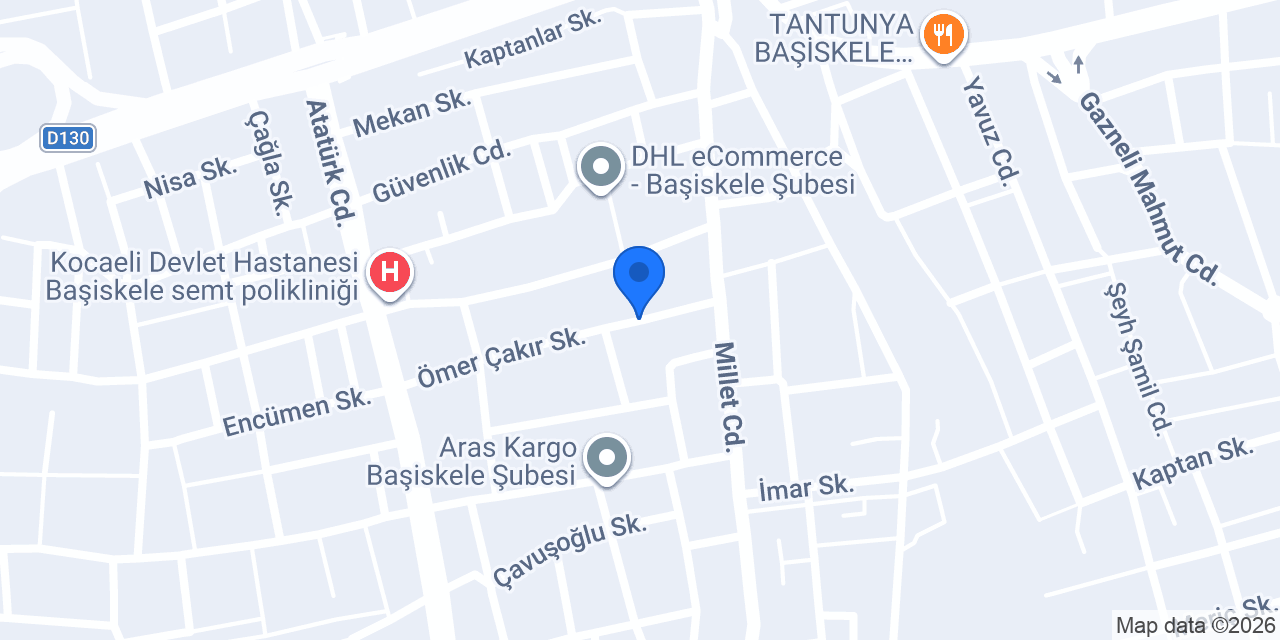 Başiskele taksi konumu