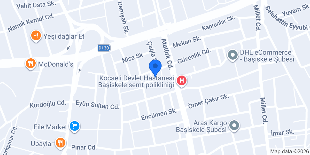 Başiskele Polis Merkezi Amirliği konumu