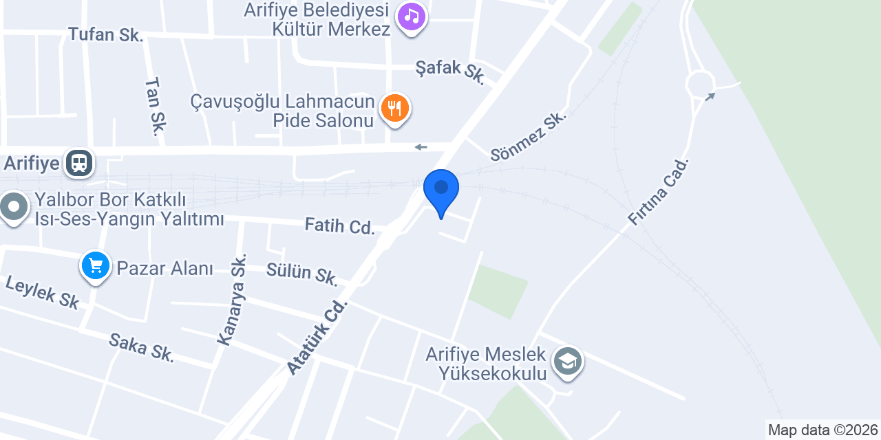 Arifiye Kaymakamlığı konumu