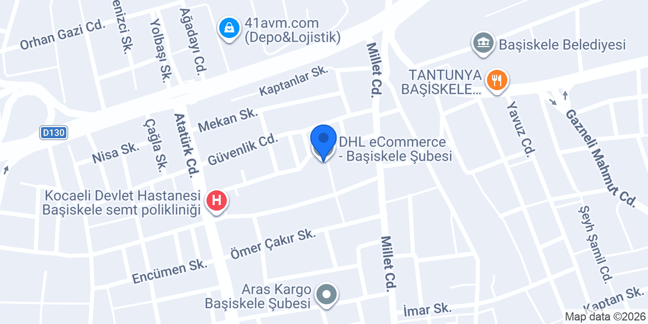 DHL eCommerce - Başiskele Şubesi konumu