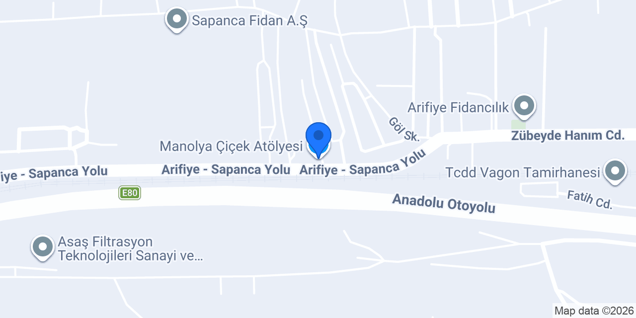 Manolya Çiçek Atölyesi konumu