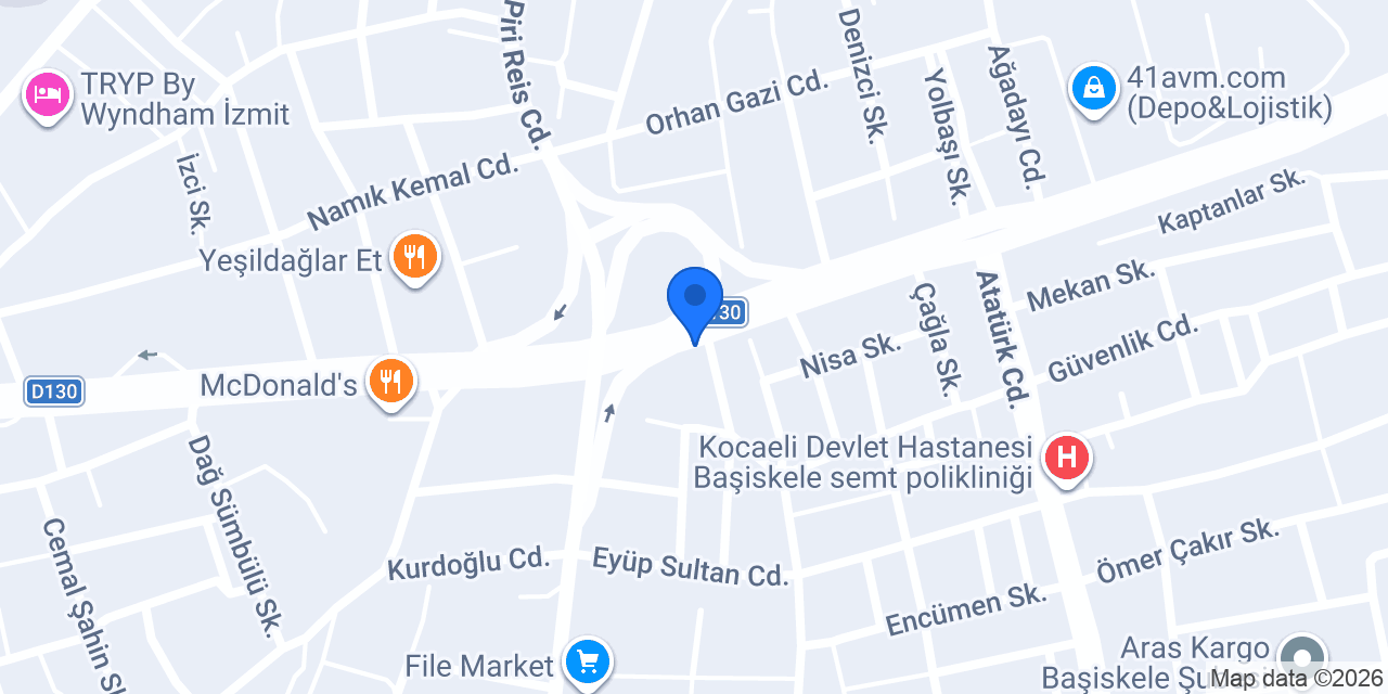 Gözde Bambu Mobilya konumu