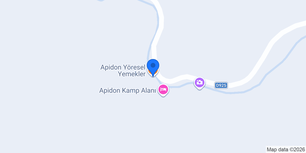 Apidon Yöresel Yemekler konumu