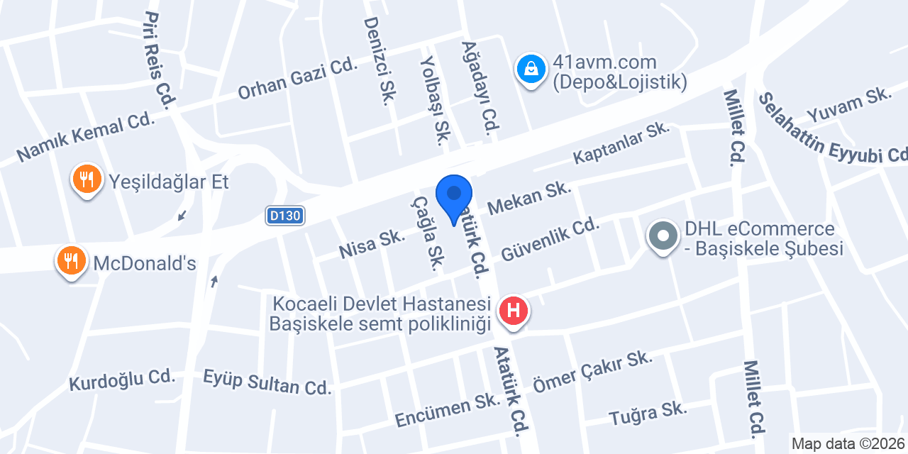 Alev Şenol Atölye konumu