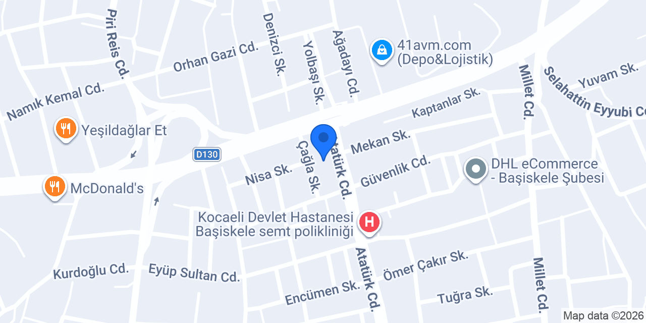 Başiskele Davet Evi konumu