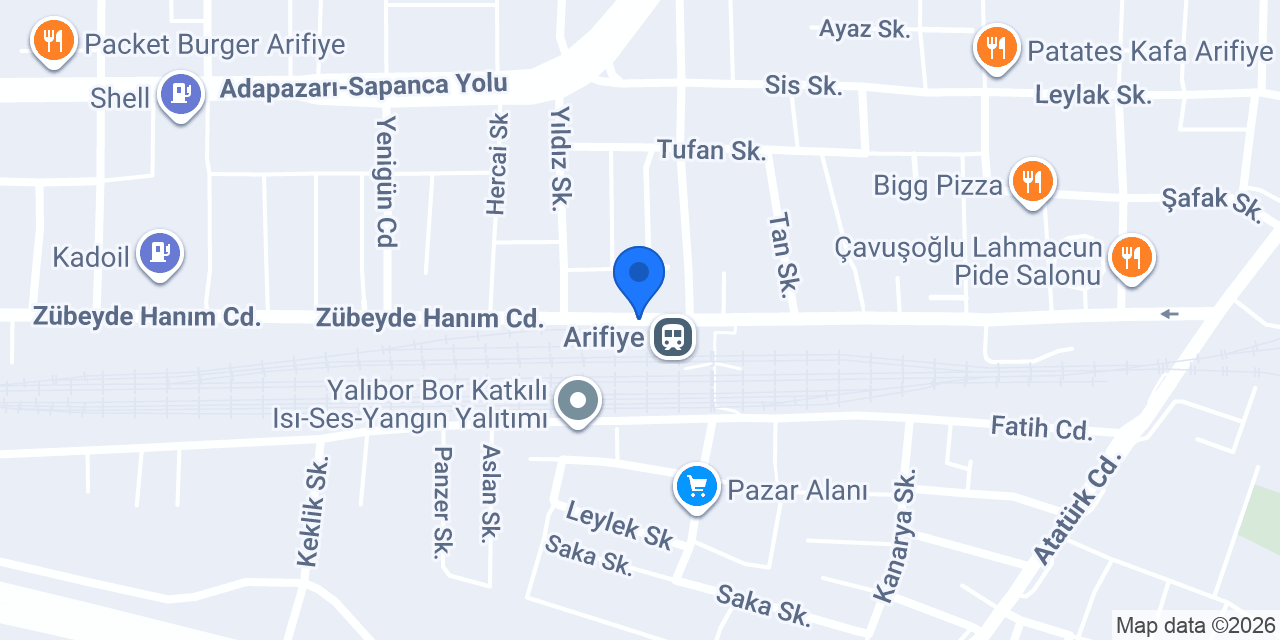 Arifiye Taksi konumu
