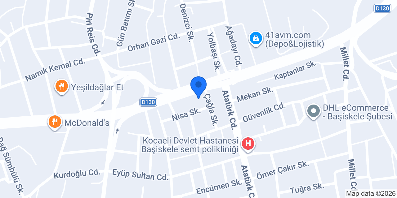 Susesi Bahçe Market konumu