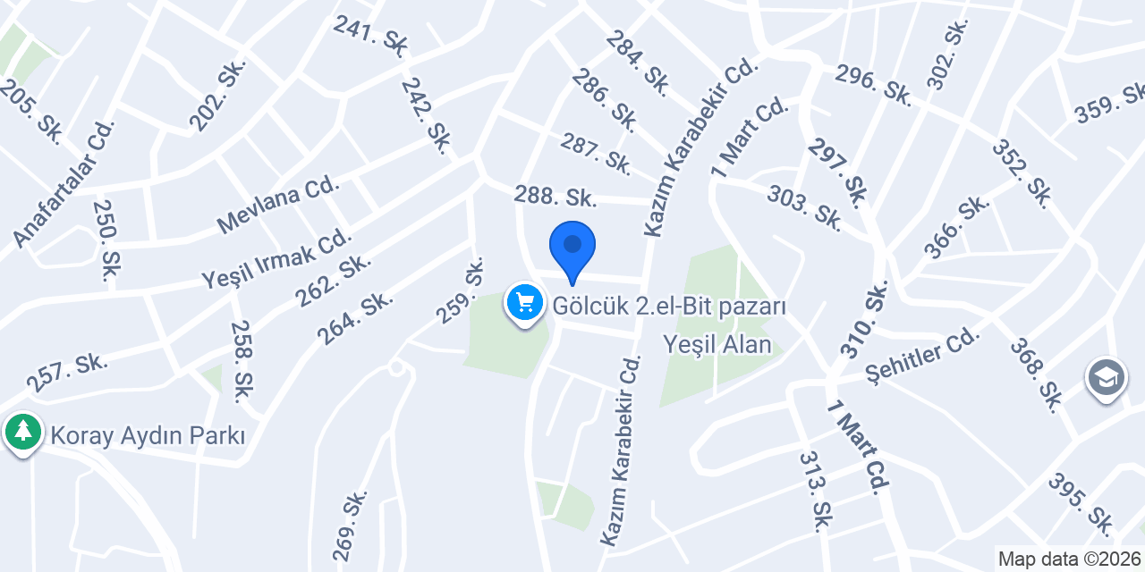 Altın eksiz oluk konumu