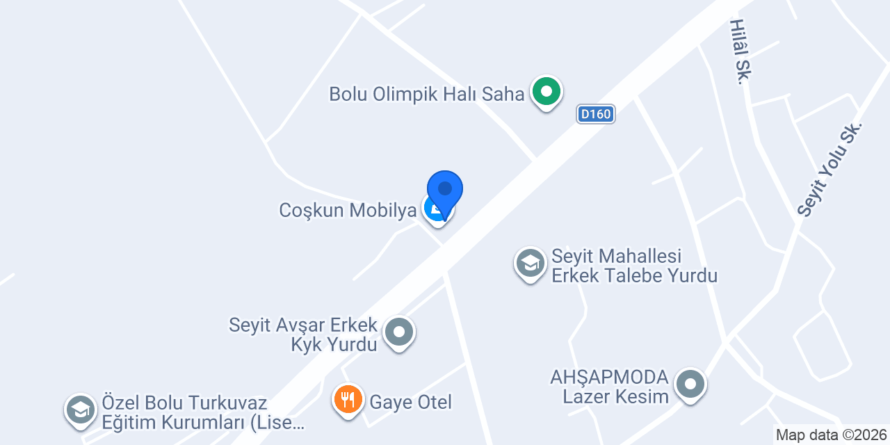 Coşkun Mobilya konumu