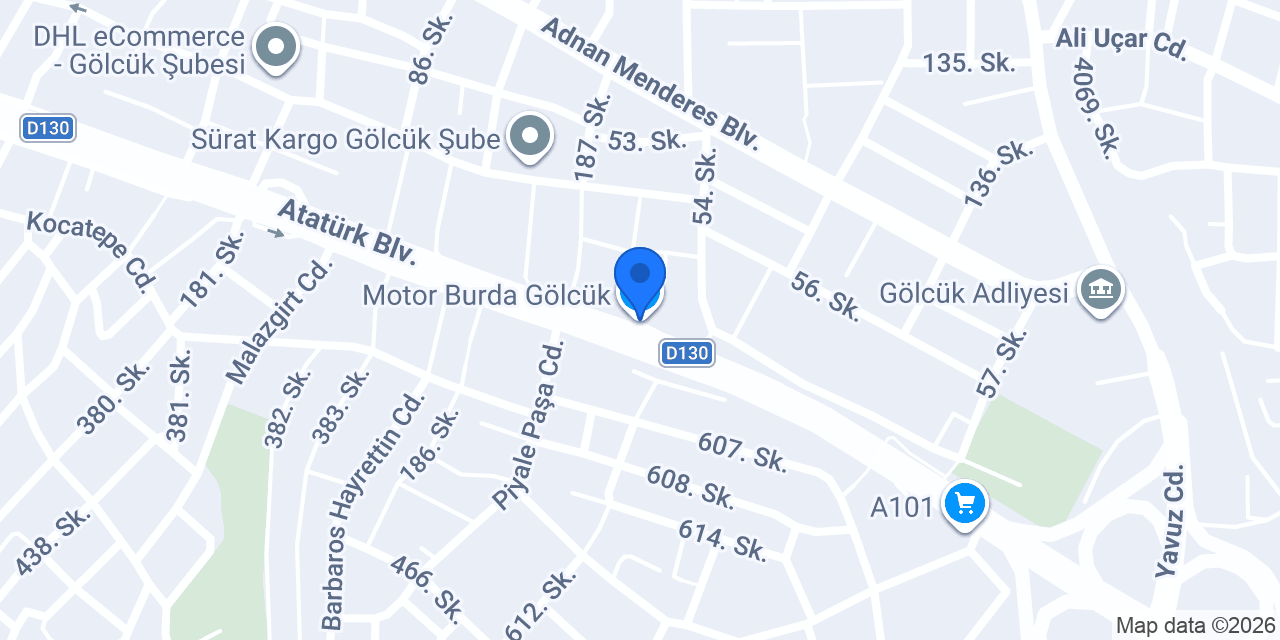Motor Burda Gölcük konumu