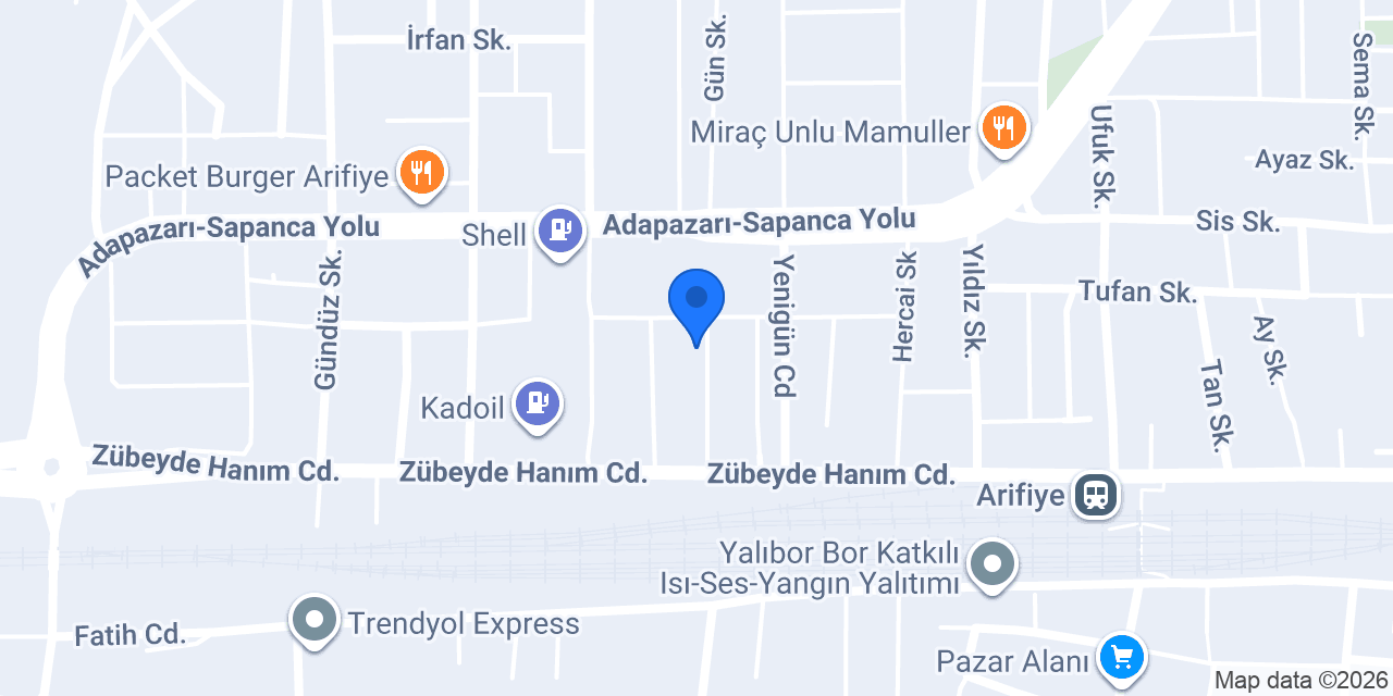 Arifiye Arçelik Servisi konumu