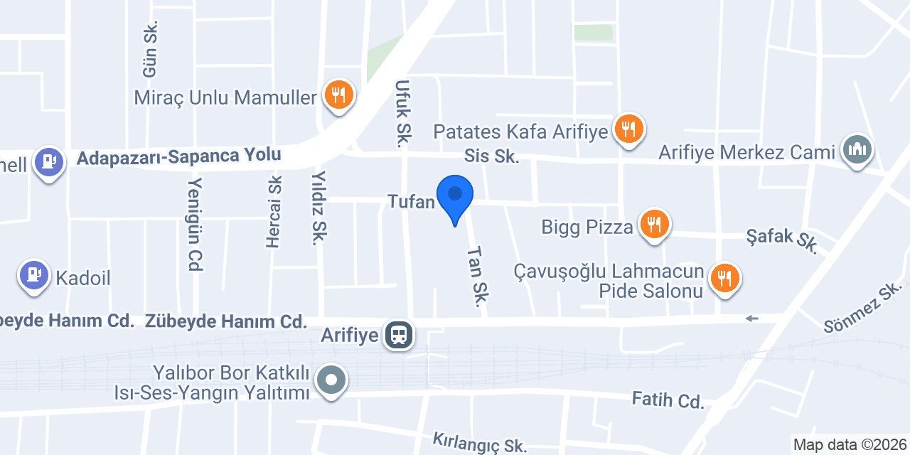 ARİFİYE İLÇE MÜFTÜLÜĞÜ konumu