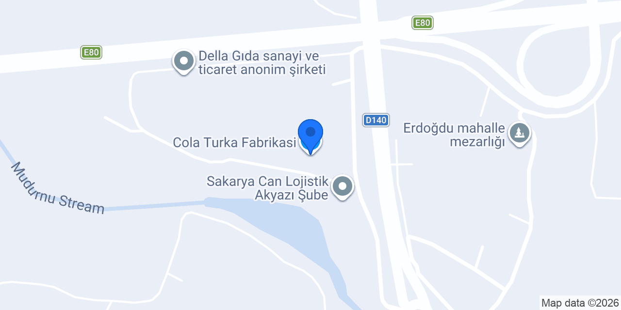 Cola Turka Fabrikasi konumu