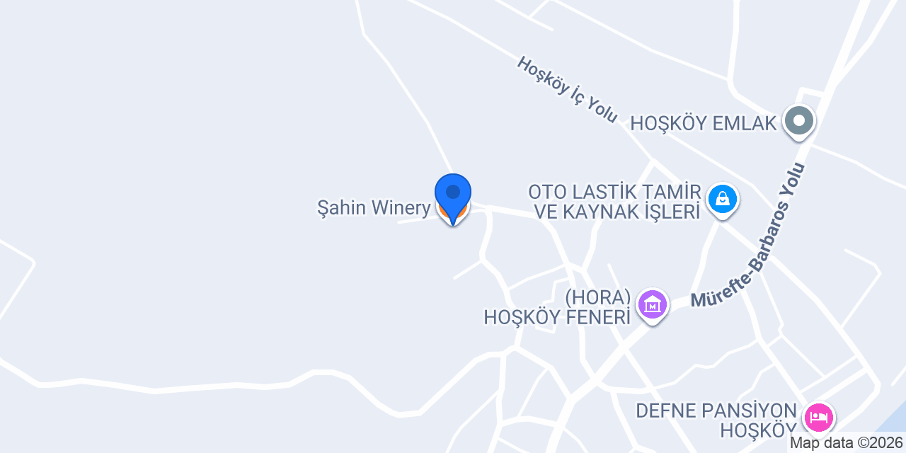 Şahin Winery konumu