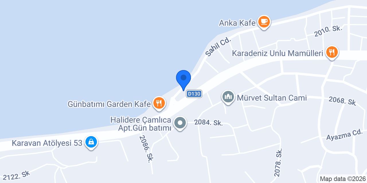 Halıdere Mamba Cafe konumu