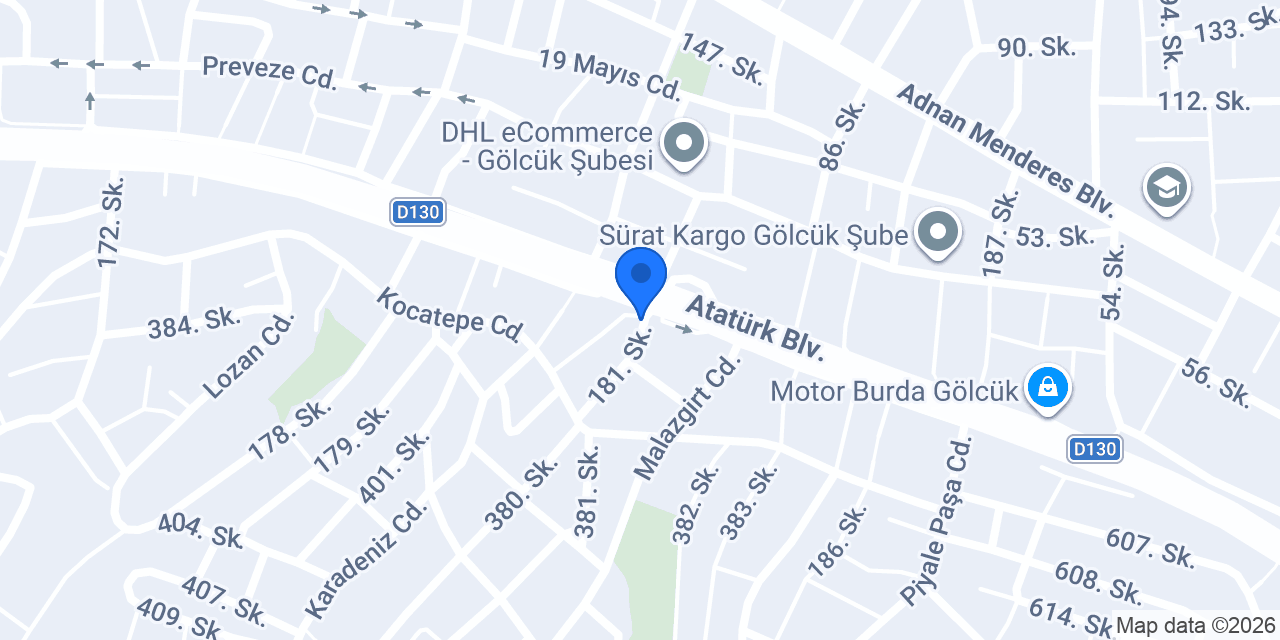 Gölcük Emek Taksi konumu