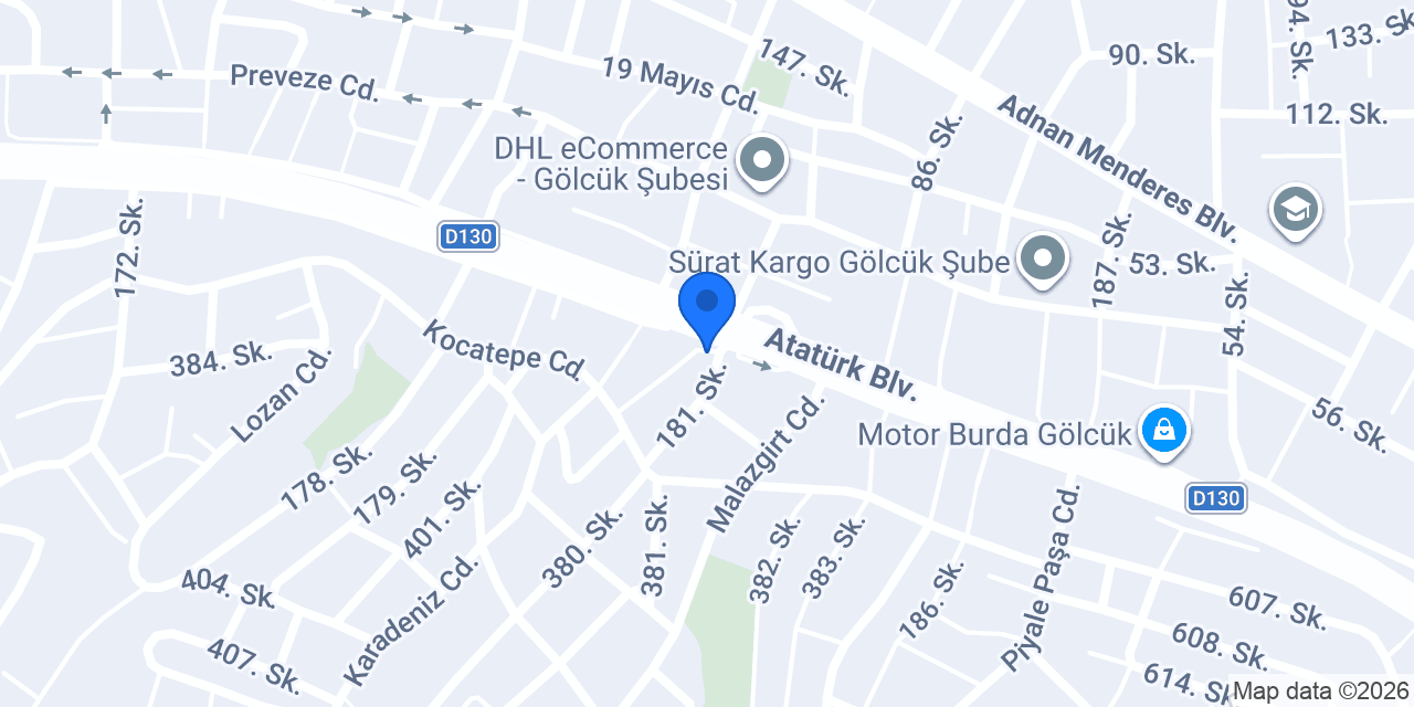 Oto Kaporta konumu