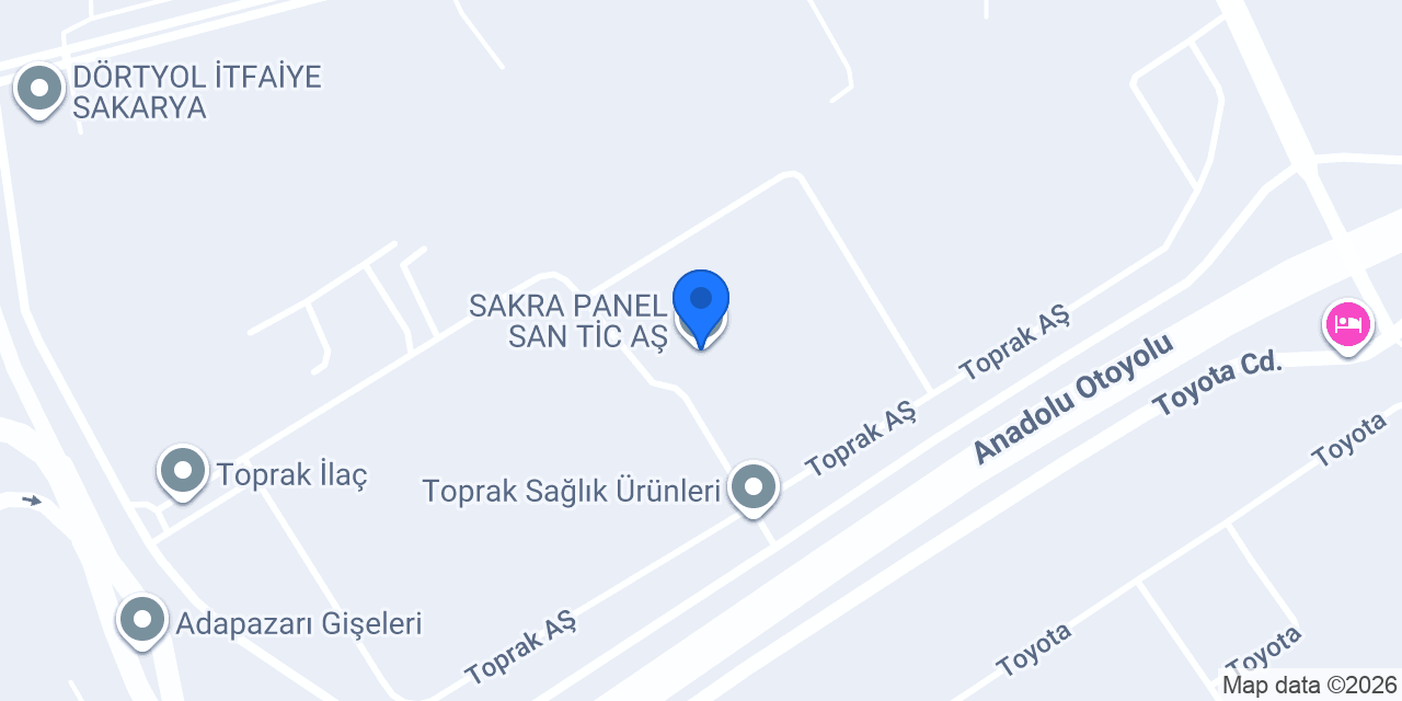 SAKRA PANEL SAN TİC AŞ konumu
