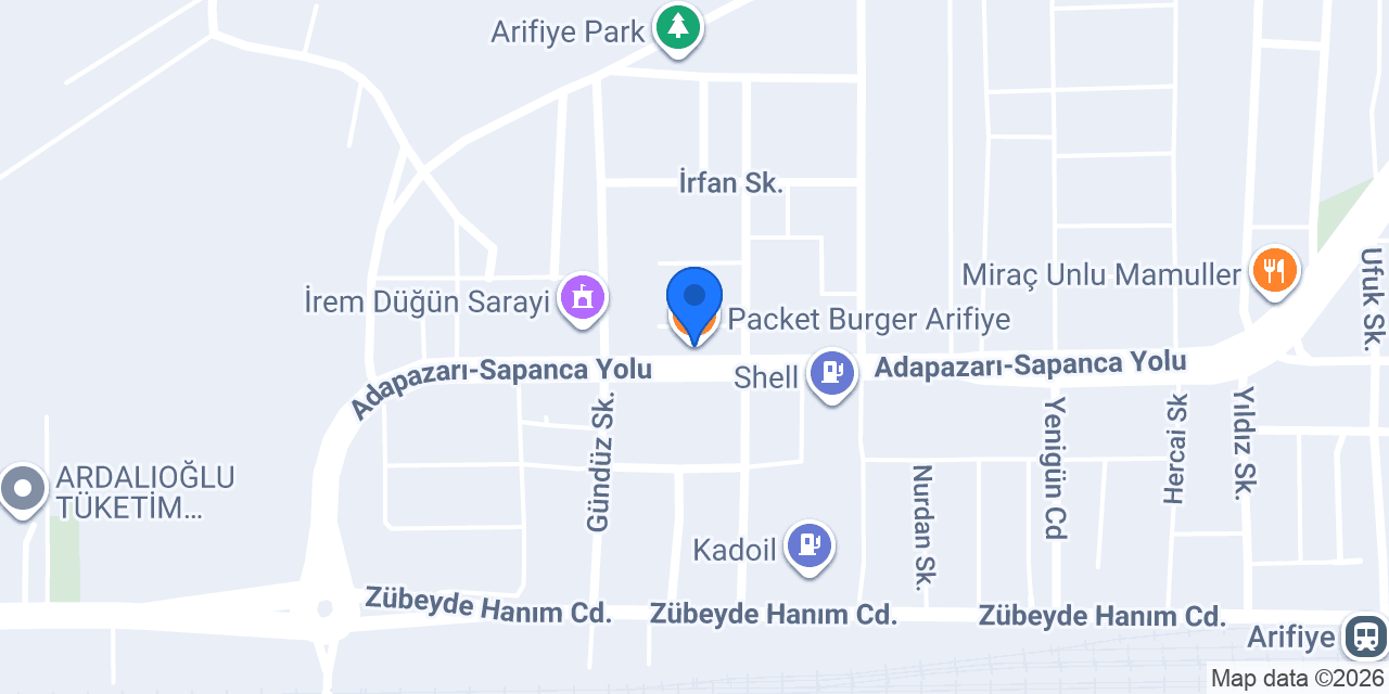 Packet Burger Arifiye konumu