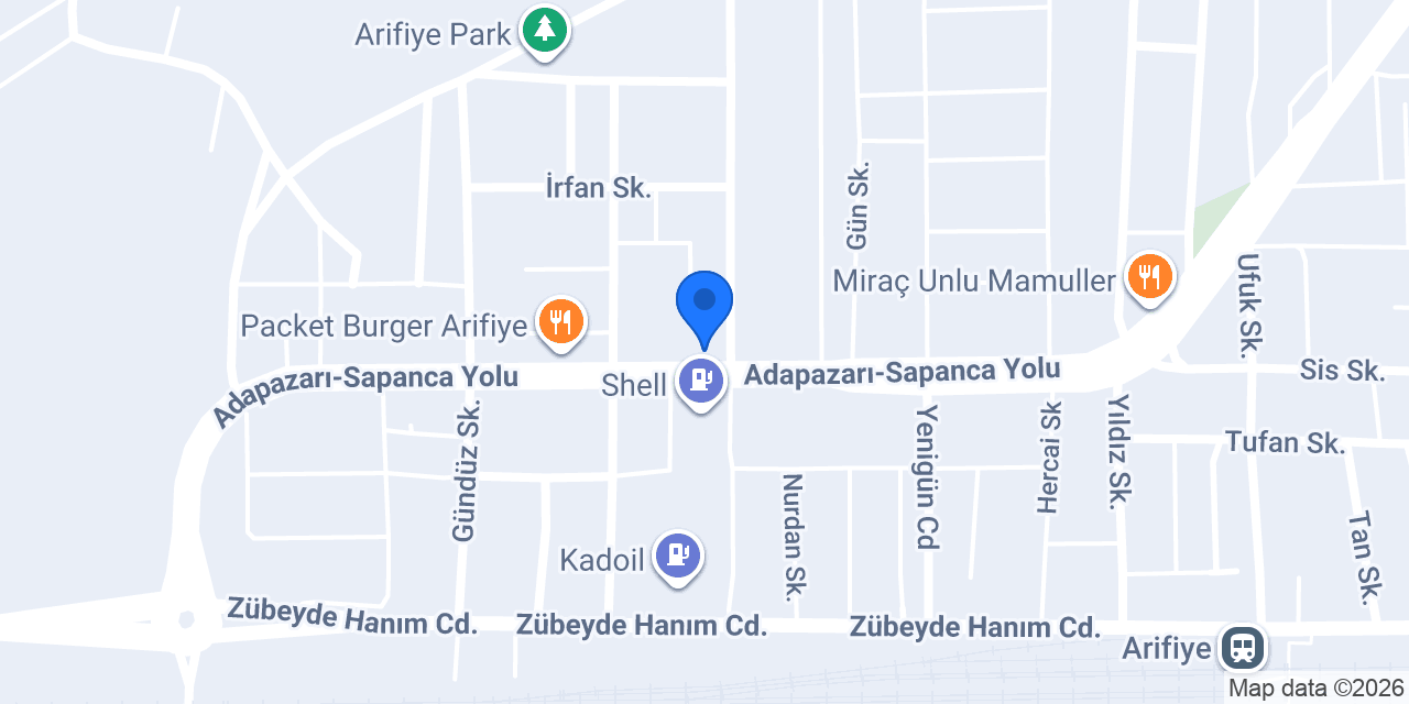 YMA Artisan Fırın konumu