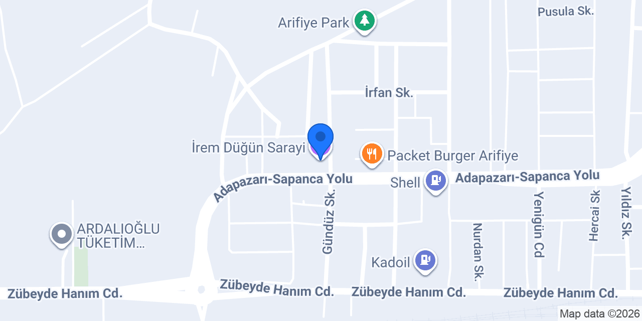 İrem Düğün Sarayi konumu