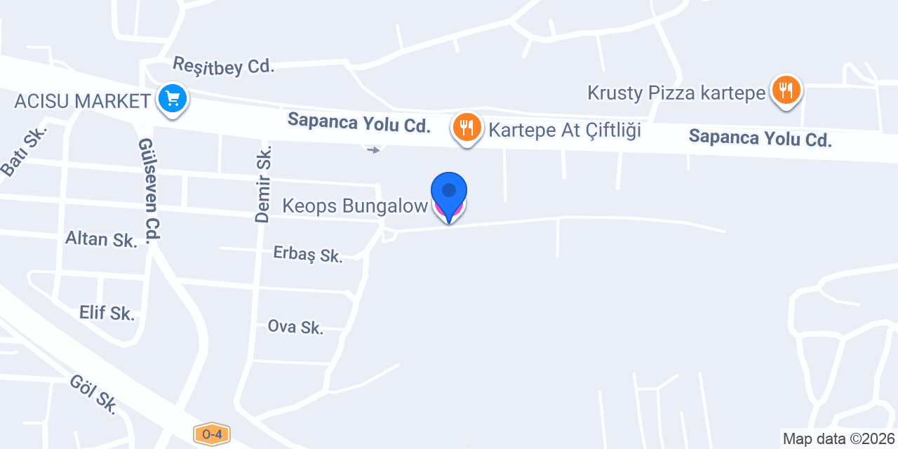 Keops Bungalow konumu