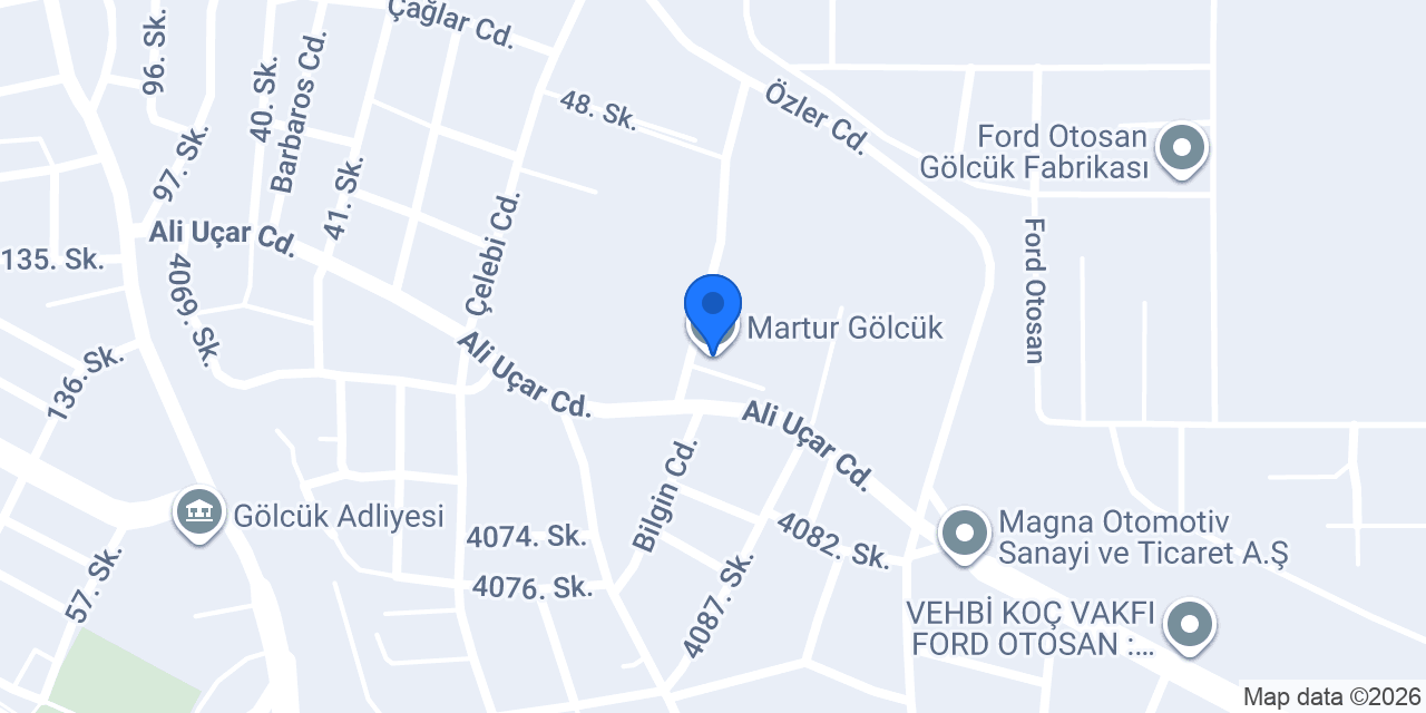 Martur Gölcük konumu