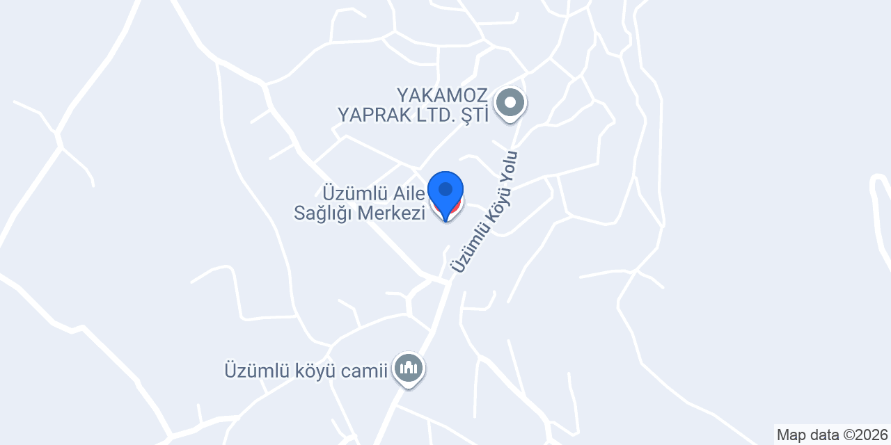 Üzümlü Aile Sağlığı Merkezi konumu