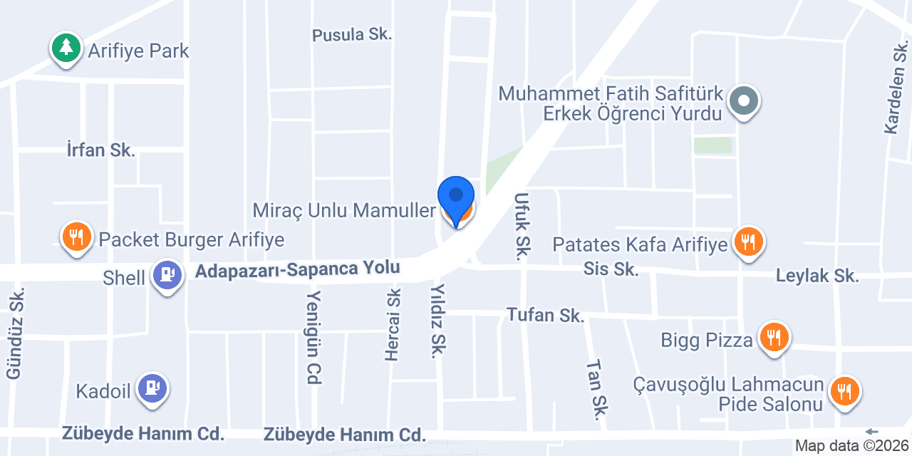 Miraç Unlu Mamuller konumu