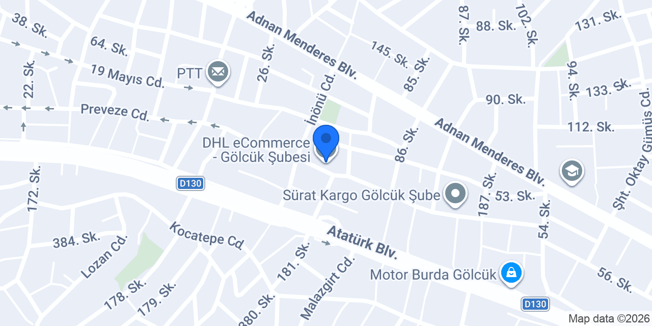 DHL eCommerce - Gölcük Şubesi konumu