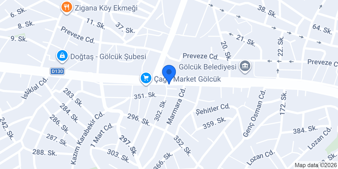BRZ SİGORTA A.Ş. GÖLCÜK konumu