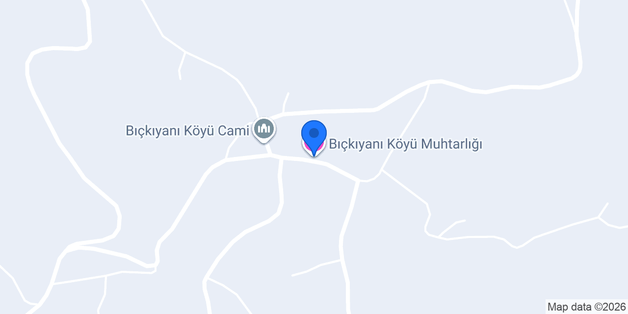 Bıçkıyanı Köyü Muhtarlığı konumu