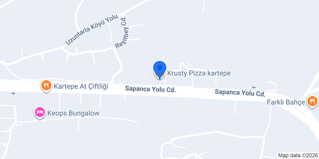 Krusty Pizza kartepe konumu