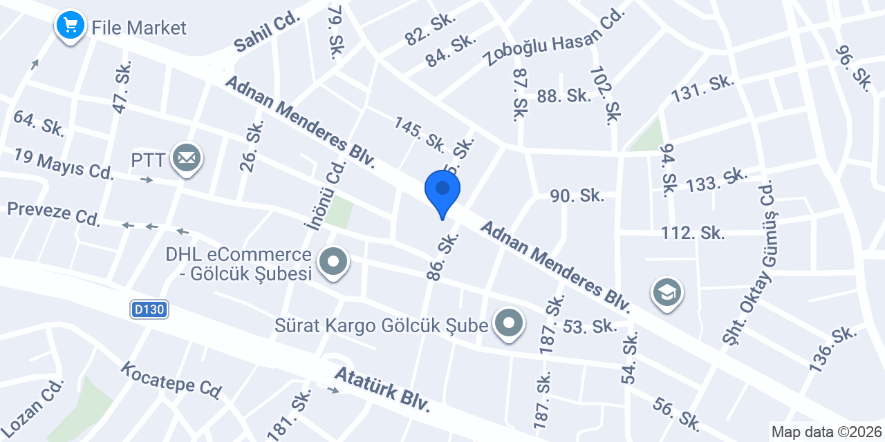 YK Pilates Studio konumu
