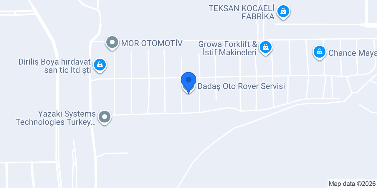 Dadaş Oto Rover Servisi konumu